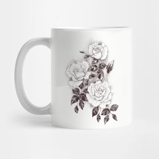 Fine Line Flower art Mug